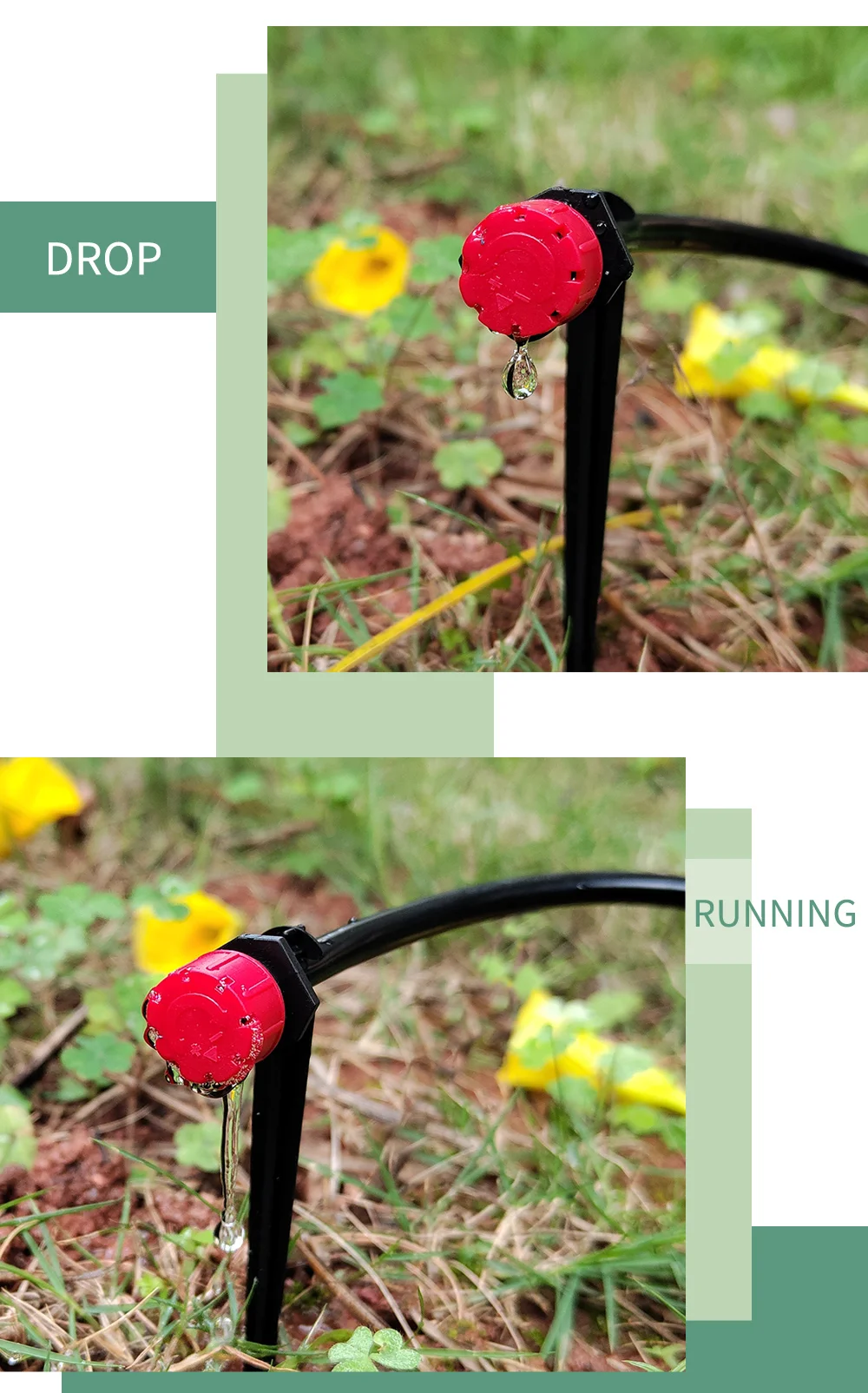 OASIS 50M-5M DIY Tropfbewässerungssystem Automatische Bewässerung Gartenschlauch Micro Drip Bewässerungssets mit verstellbaren Tropfern – Detail 5