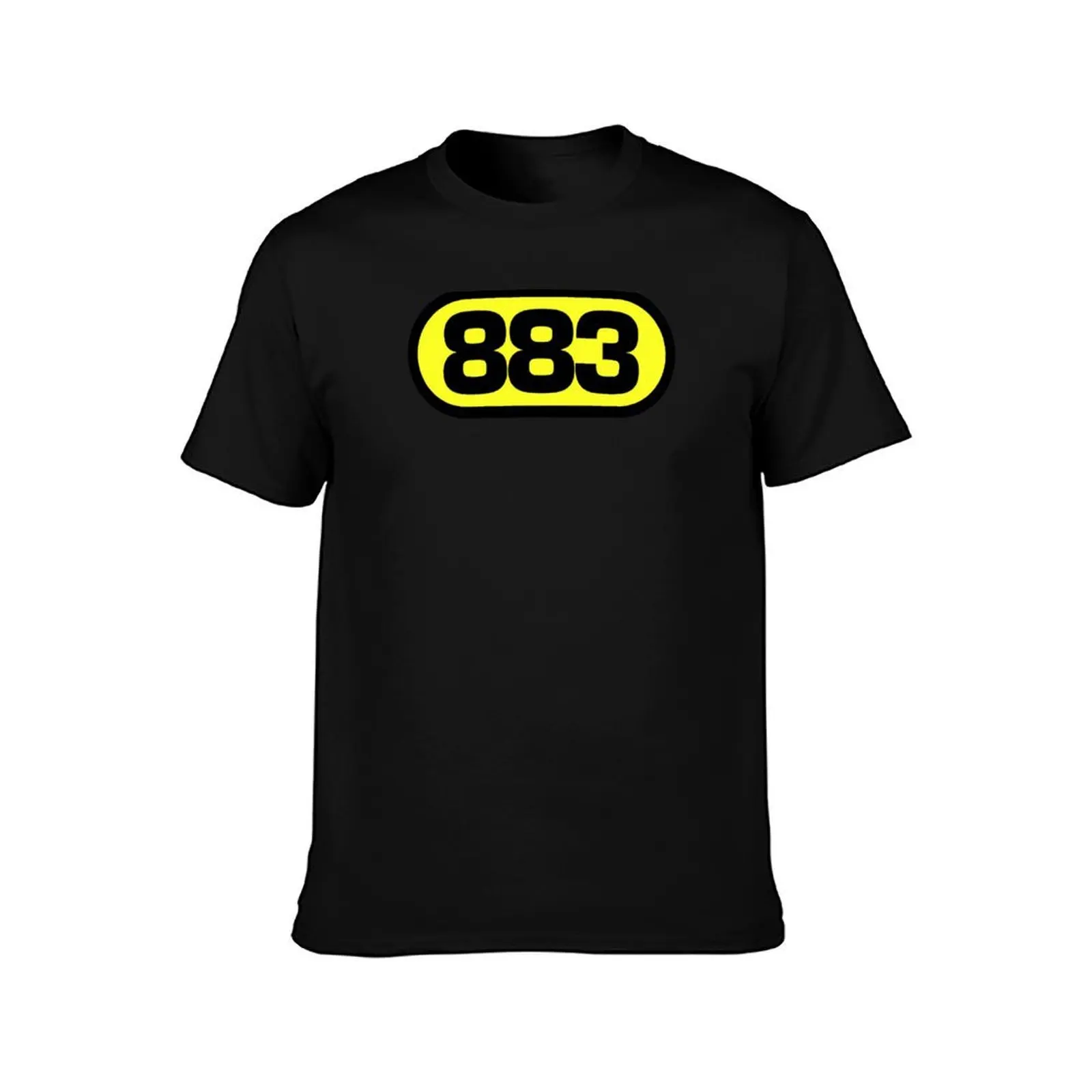 Max Pezzali & 883 Logo Tribute: A Salute to Musical Excellence T-Shirt Abstract Pattern Print Top