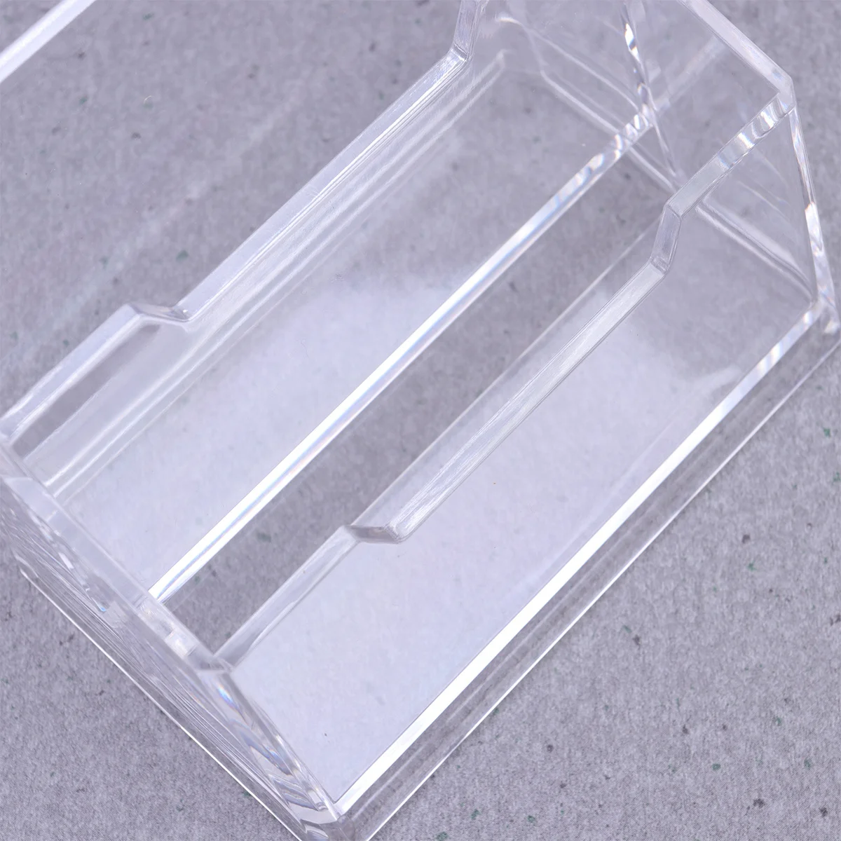 

Transparent Acrylic Business Card Holder Desktop Storage Case Open Design Office Organizer for Meetings Exhibitions Events