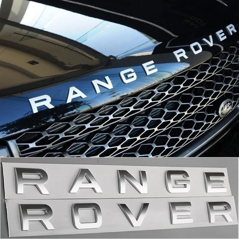 

For Land Rover RANGE ROVER Emblem Car Styling Front cover and Trunk lid Letters Logo Sticker