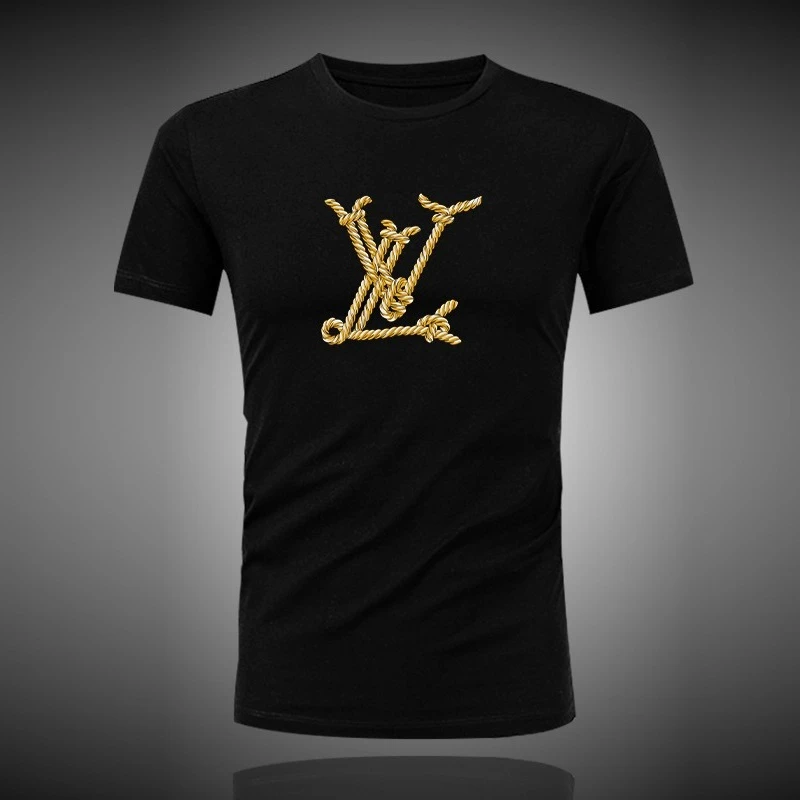 

High-quality cotton-patterned T-shirts for men and women in the summer of 2025 casual and loose short-sleeved 07246