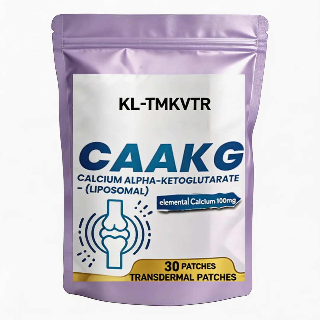 30 Patches Calcium Alpha-Ketoglutarate Transdermal Patches for Women & Men High Absorption for Bone Health