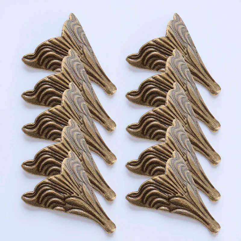 10Pcs Metal Furniture Feet Zinc Alloy Table Legs Sturdy Anti-Rust Design for Wooden Boxes Gift Boxes Decorative Items