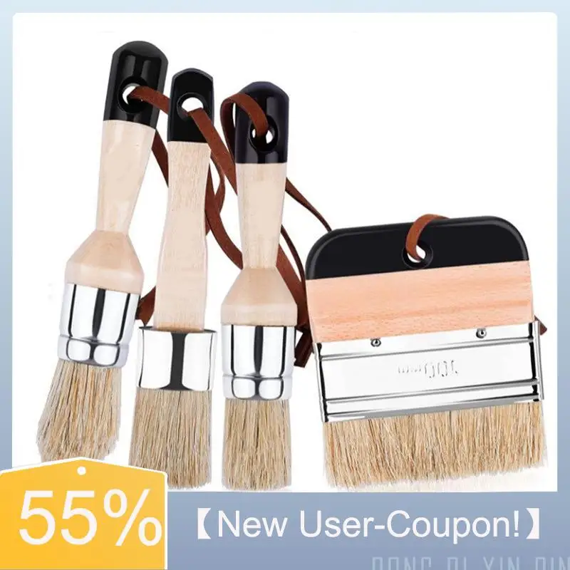 

Специальное предложение~Кисти для меловой краски с деревянной ручкой, кисти для восковой росписи, кисти с натуральной щетиной для деревянной мебели