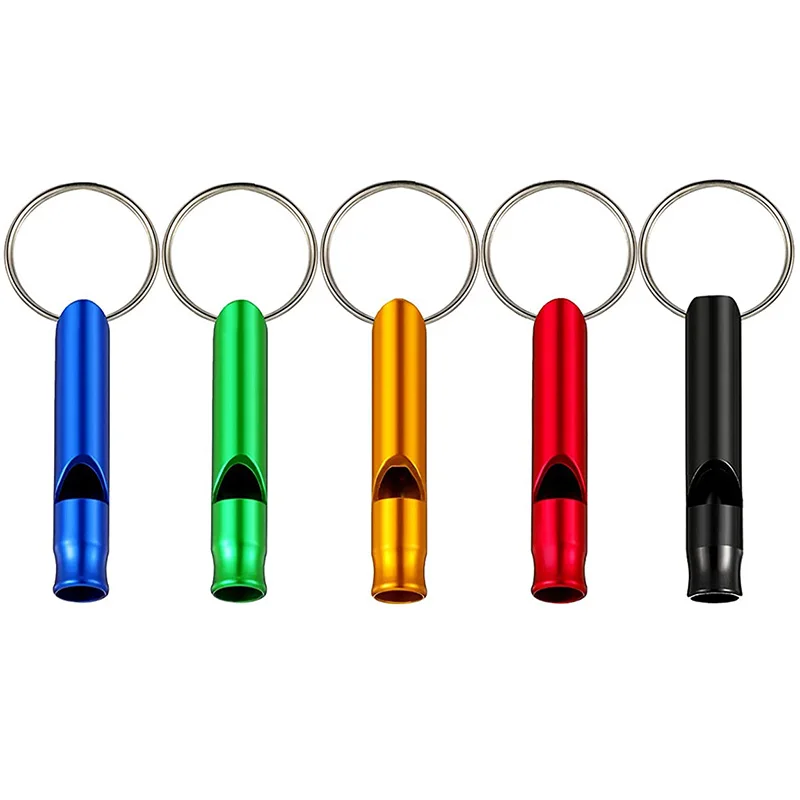 High Decibel Emergency Whistle Survival EDC Tools Keychain for Outdoor Camping Hiking Hunting Sport Self Defense Keyring