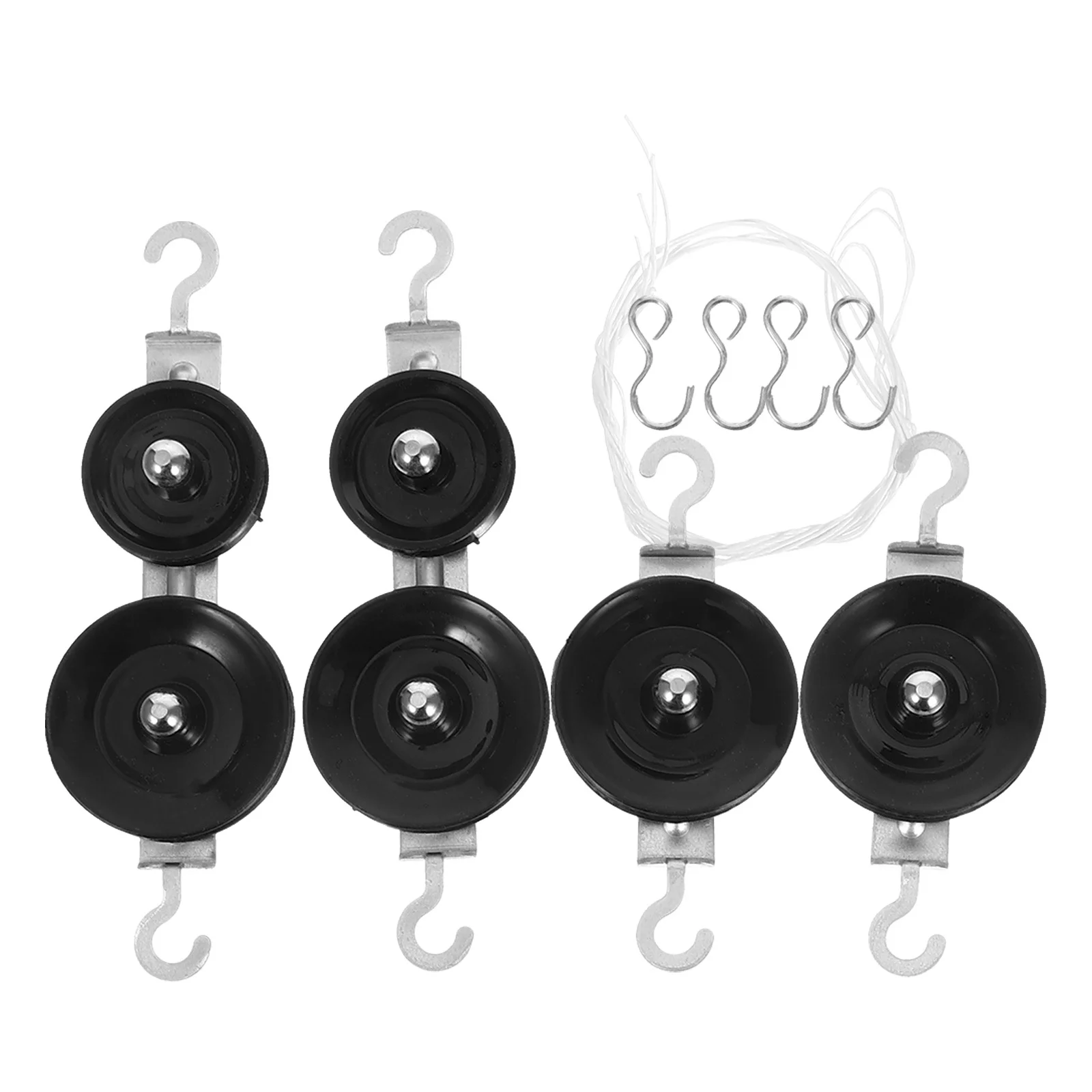 

4pcs Student Block Set Physics Experiments Realistic Mechanical Effect Smooth Operation Compact Design Pulley System Pulley