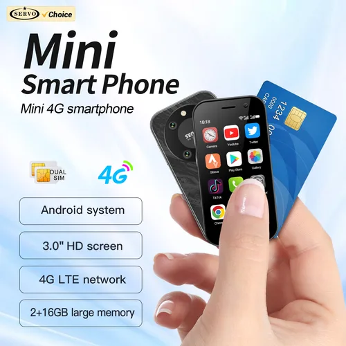Oficial Servo King9000 Mini Smartphone 4G Lte Sistema