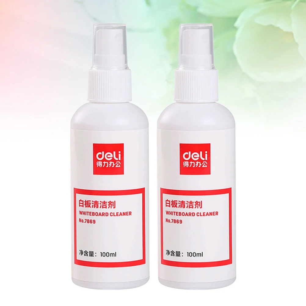 

Whiteboard Cleaner 2pcs 100ml Bottles 135mm Height Conference Marker Eraser Water Student Supplies