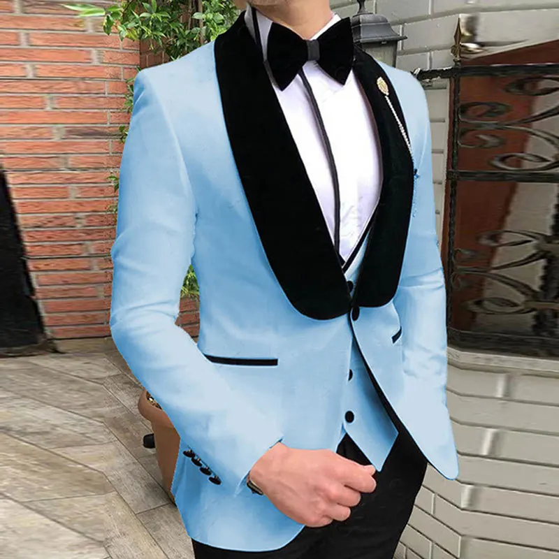 2023 New Business Casual Korean Men\'s Suit Three-piece Wedding Man Dress Costume Homme Blazer Masculino  Suits for Men  Suits