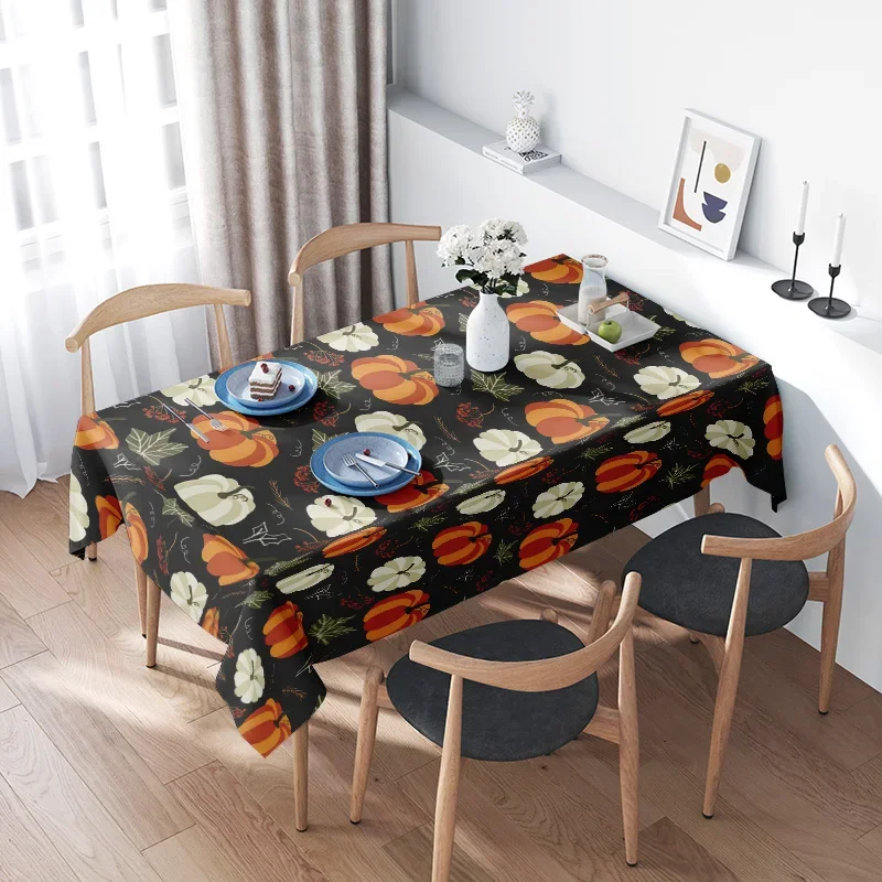Decorative Tablecloth with Autumn Floral Pattern Premium Quality for Dining Room Decoration