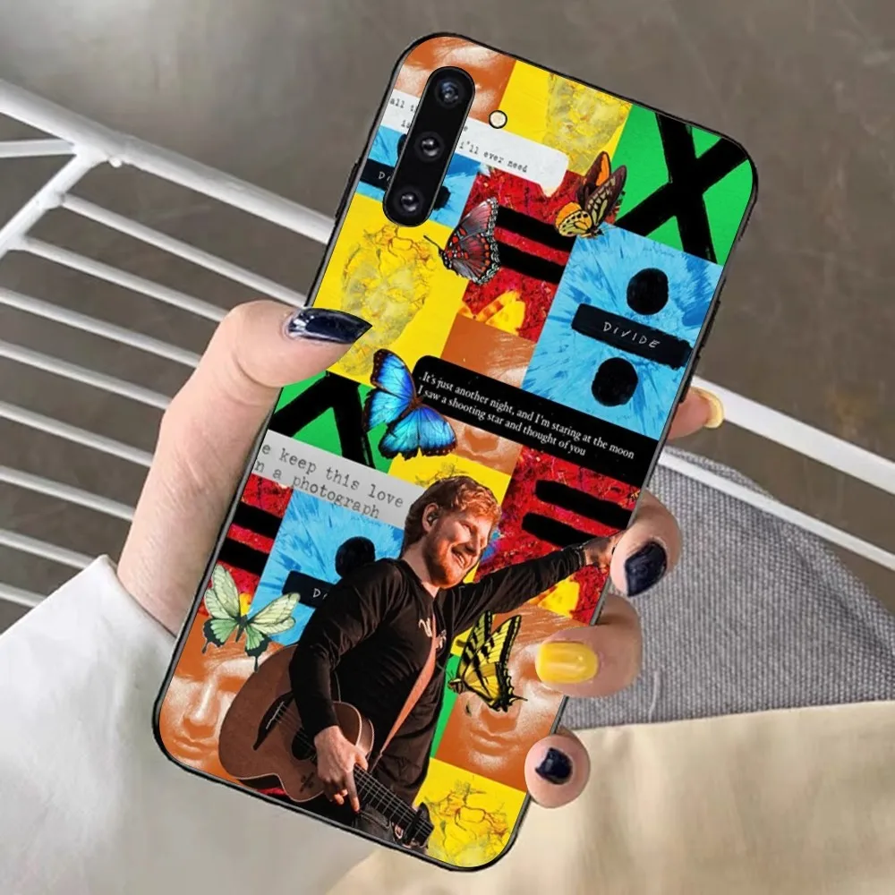 E-Ed Sheeran UK Singer Phone Case For Samsung Note 8 9 10 20 pro plus lite M 10 11 20 30 21 31 51 A 21 22 42 02 03