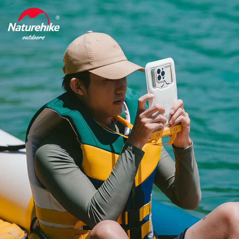 Naturehike Buoyancy Waterproof Cellphone Bag IPX8 PVC Swimming Phone Cover Touch Screen Sealed Diving Mobile Phone Shell