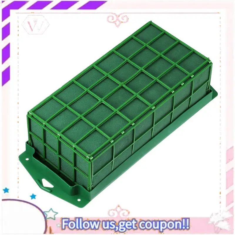 Y74A-2 قطعة حامل زهور قفص رغوة الأزهار مع رغوة الأزهار لقفص الزهور وعاء لترتيب الزهور محور الطاولة #4