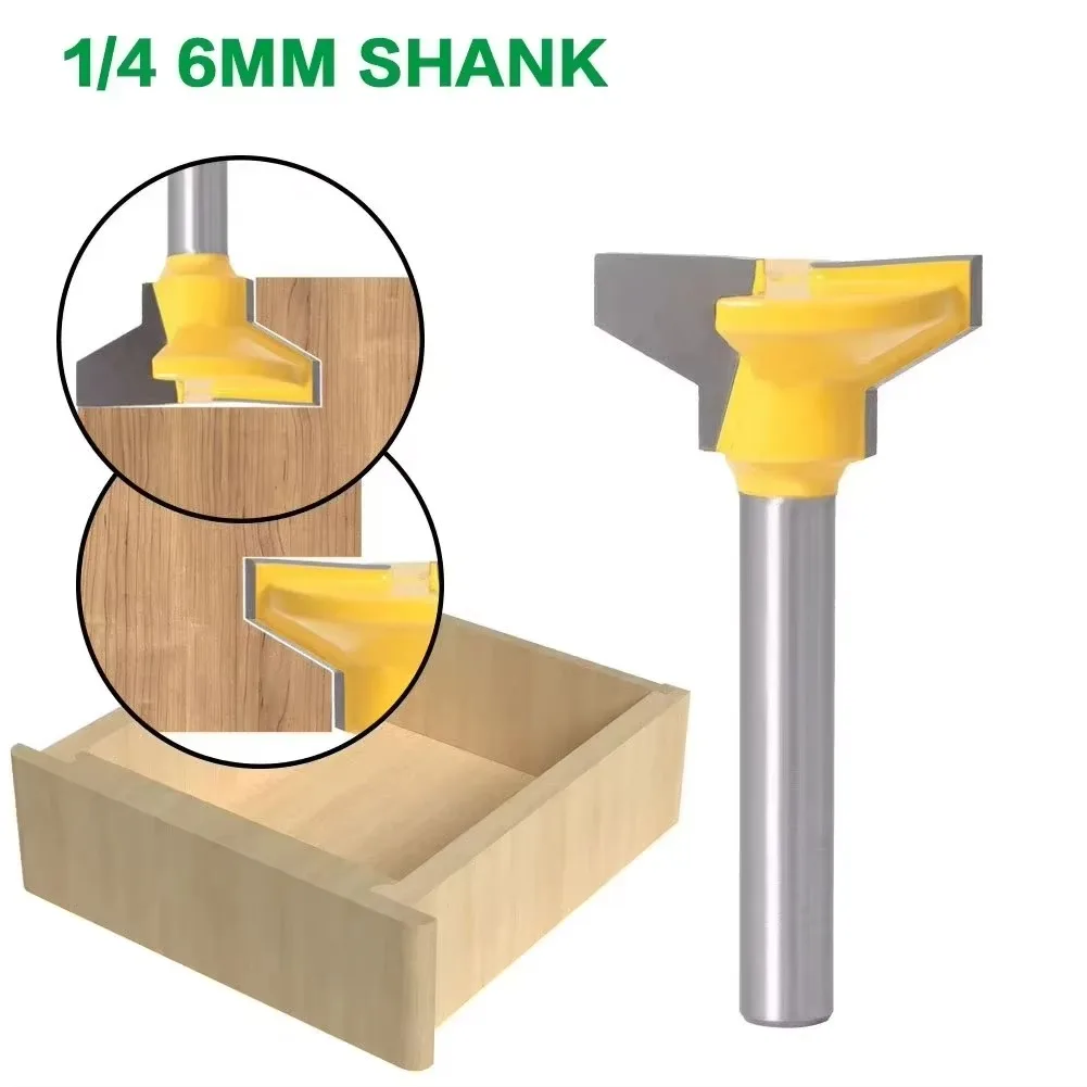 

1 шт., 1/4 дюйма, 6,35 мм, 6 мм, фреза с хвостовиком, резьба по дереву, реверсивный передний ящик, фреза для деревообработки, фреза