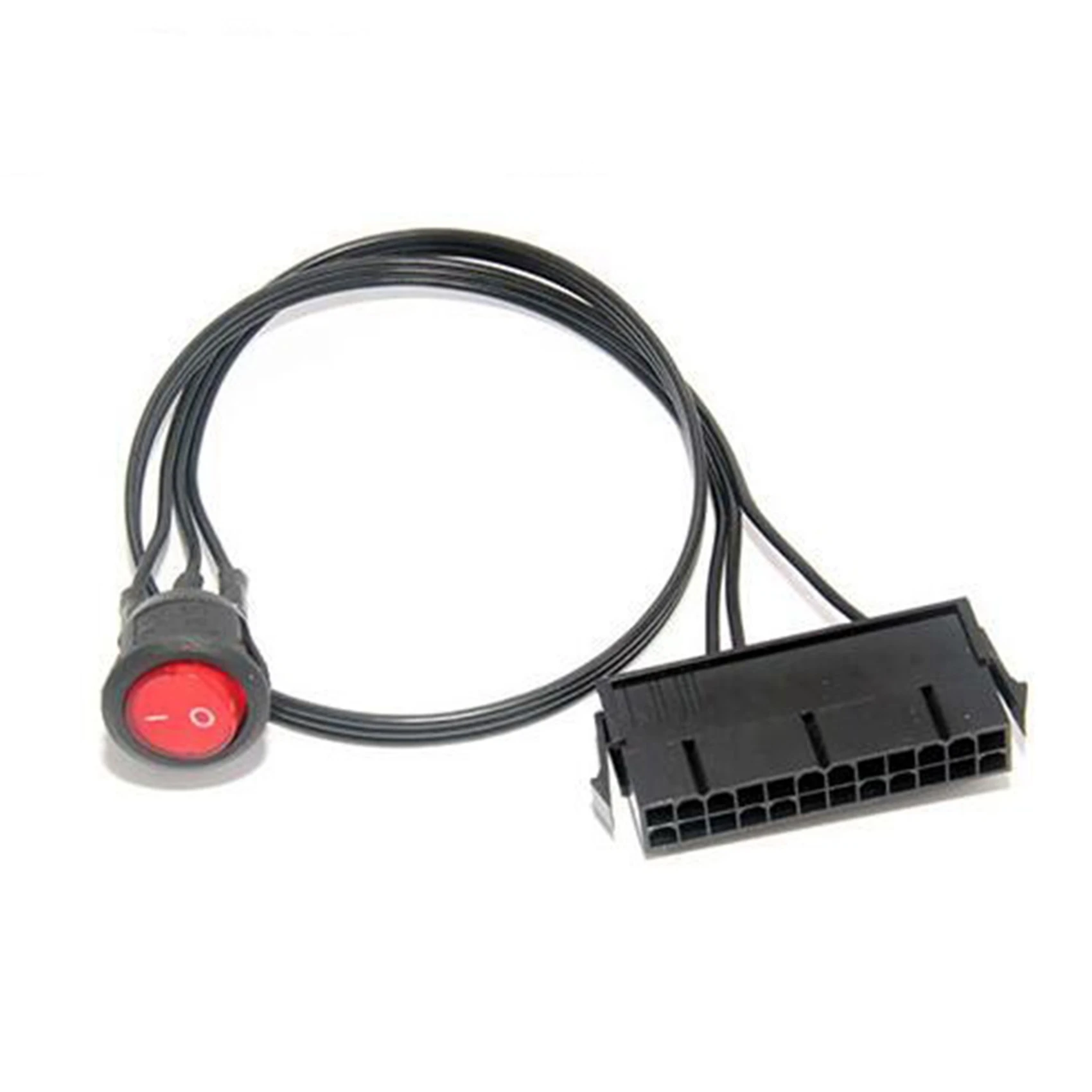 Superior-3Pcs 50Cm Cable Copper Tin Wire 24-Pin Female ATX PSU PC Power Supply Starter Tester Start Up Jumper With ON/OFF Switch