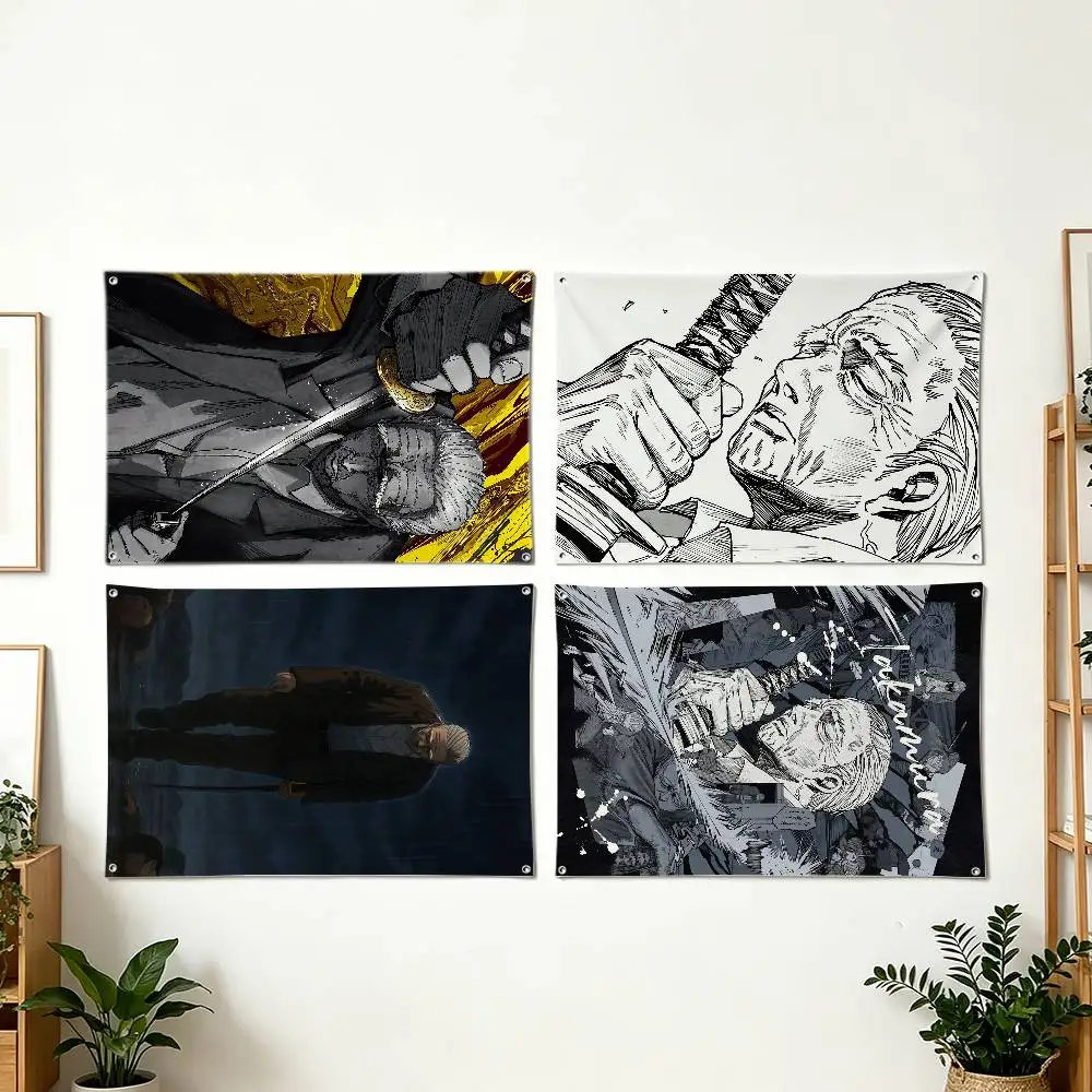 

Sakamoto Days Anime So Cool T-Takamura Art Hanging Flag, Wall Banner for Bedroom Home Outdoor Decoration