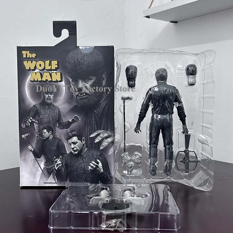 Neca โมเดลมนุษย์หมาป่าอเมริกันในลอนดอนเคสเลอร์โมเดลของเล่นสะสมตุ๊กตาขยับแขนขาได้