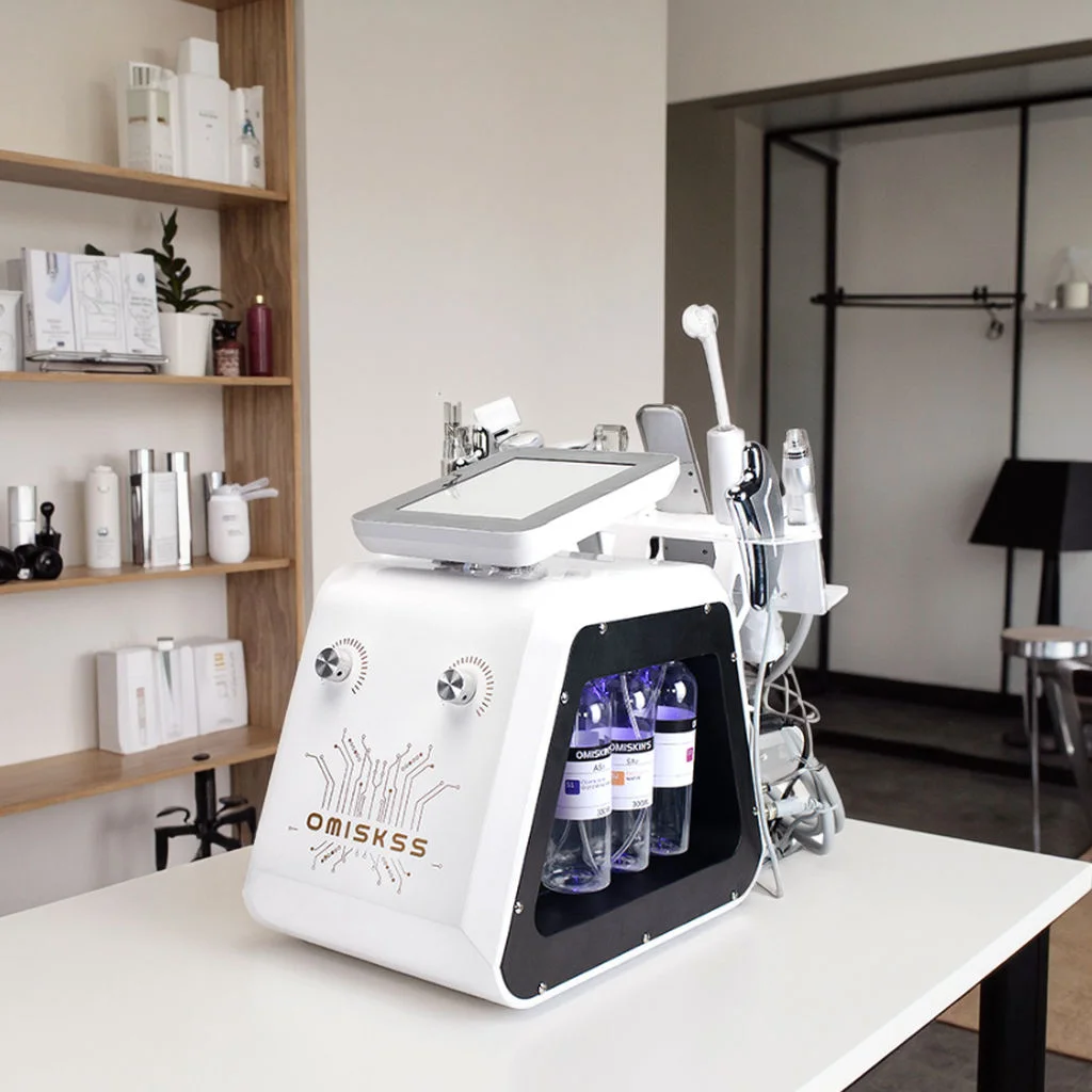 

9 in 1 Benchtop Black Pearl Professional Face Spa Aqua Peel Facial Hydr1derm5abrasion Machine Face Cleansing Firming Lifting