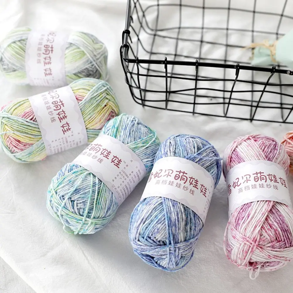 For Basket Carpets Sewing Milk Cotton Crochet Yarn DIY Hand Knitting Yarn Ball Woven Thread