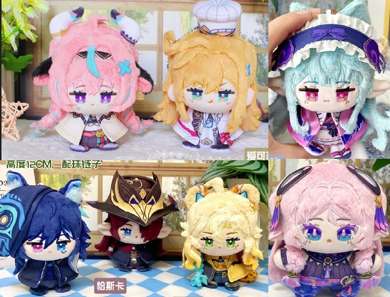 

Genshin Impact Ororon Chasca Xilonen 12cm Yumemizu Mizuki Mascot Costume Plush Doll for Pendant Keychain Cosplay Events