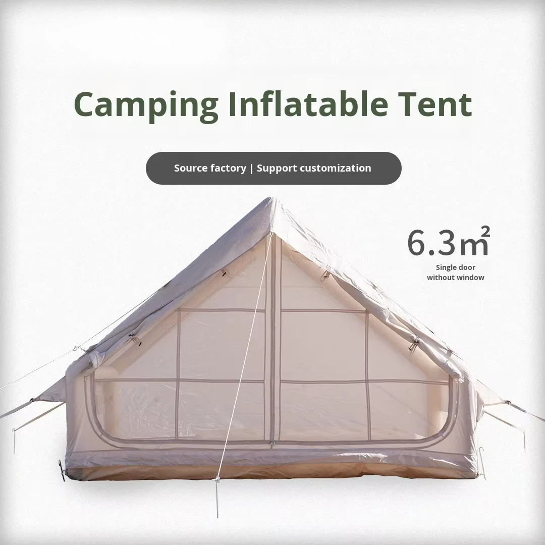 Oxford Fabric Outdoor Camping Inflatable Tent, Rainproof Shade Integrated Party Minimum Order