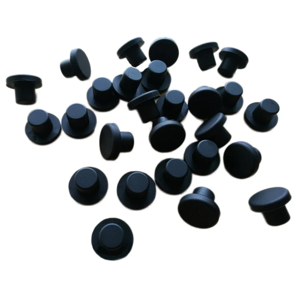 

5/10/20PCS Blak Round Silicone Rubber Blanking End Cap Inserts Seal Plug Stopper 2.6mm-14mm