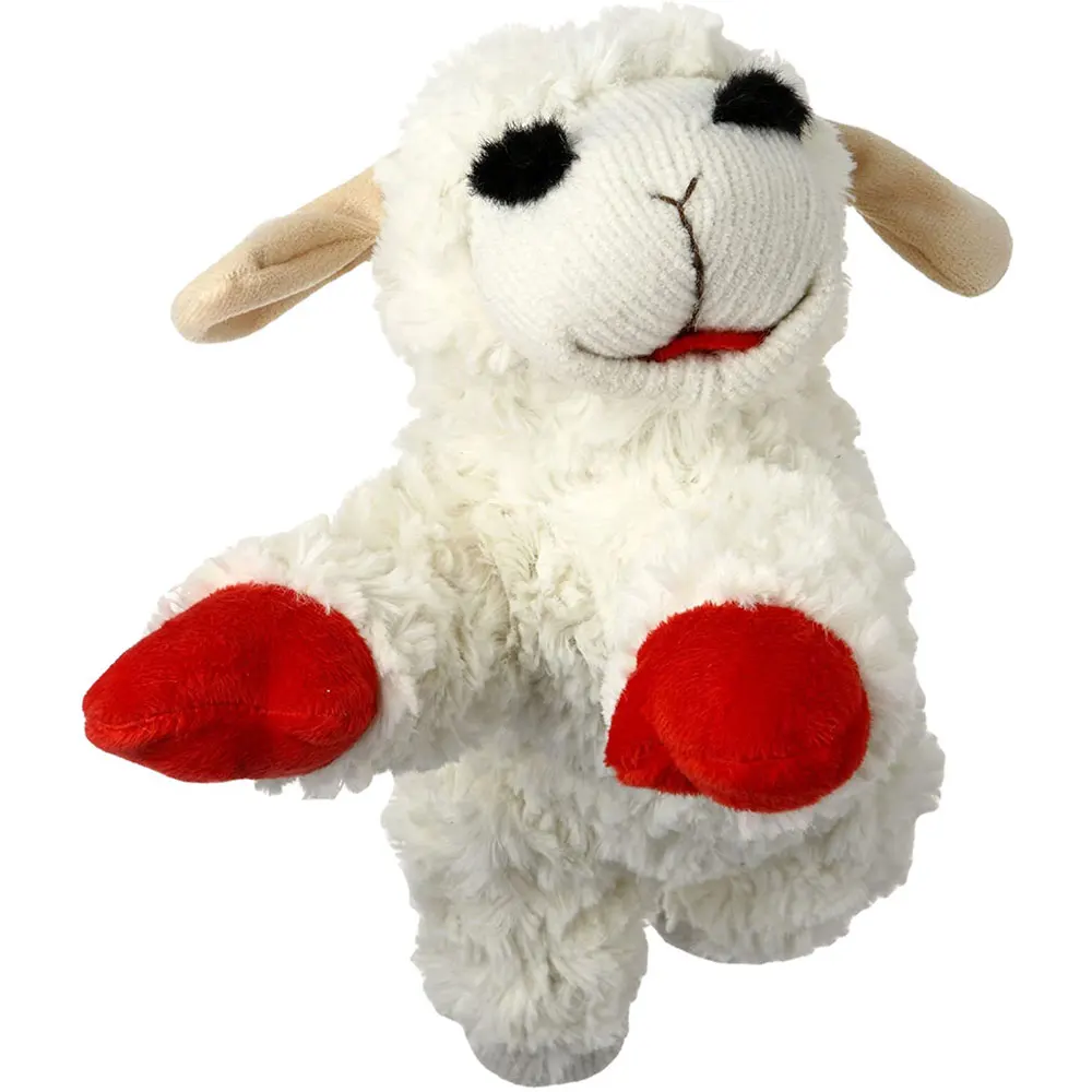 Lambchop Plush Dog Toy with Squeaker, Big, Medium, Small Dogs