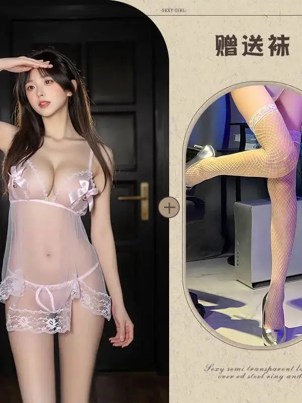 蝶結びメッシュセクシーな純粋な欲望スタイルレース甘い新しいガールキャミソールドレスエレガントなメッシュレース薄手のタンクミニドレスホットセクシーな ODP8