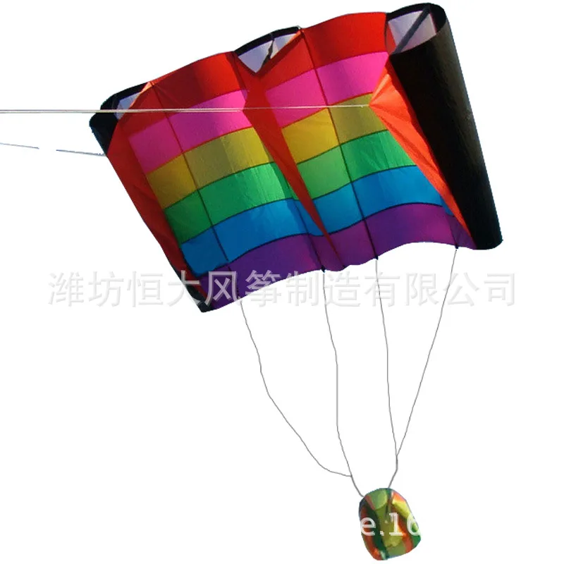 Weifang Kite W230xH110cm Regenboog Vleugels Zacht/Semi Zacht Kite Professionele Kwaliteit Kite Stof Vriend Verjaardagscadeau