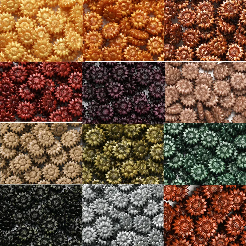 

100pcs Sunflower Fire Lacquer Wax Grain Bag Pearlescent Vintage Metal Invitation DIY Invitation Envelope Sealing Wax New 2022