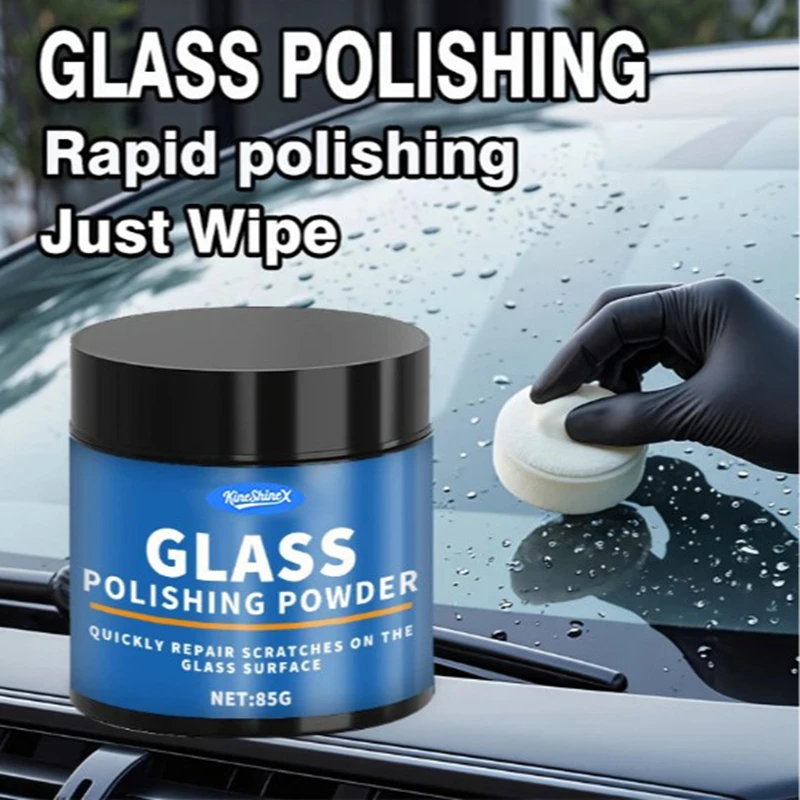 

Glass Polishing Powder - Professional Car Windshield Scratch Remover, Camper Mirror Clarity Restorer