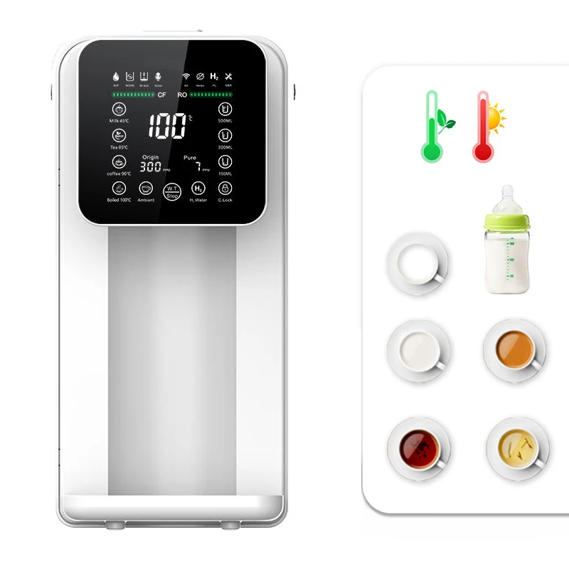 3000 PPB الهيدروجين الغنية RO التناضح العكسي كونترتوب سخان مياه بلاستيكي كهربائي سعة 5L تنقية وحدة الكل في واحد #1