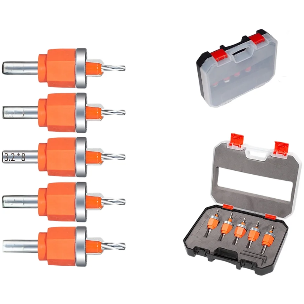 

DIY Projects Bearing Limit Tool Adjustable Depth Control Drill Bit Adjustable Stopper Design Consistent Countersinking