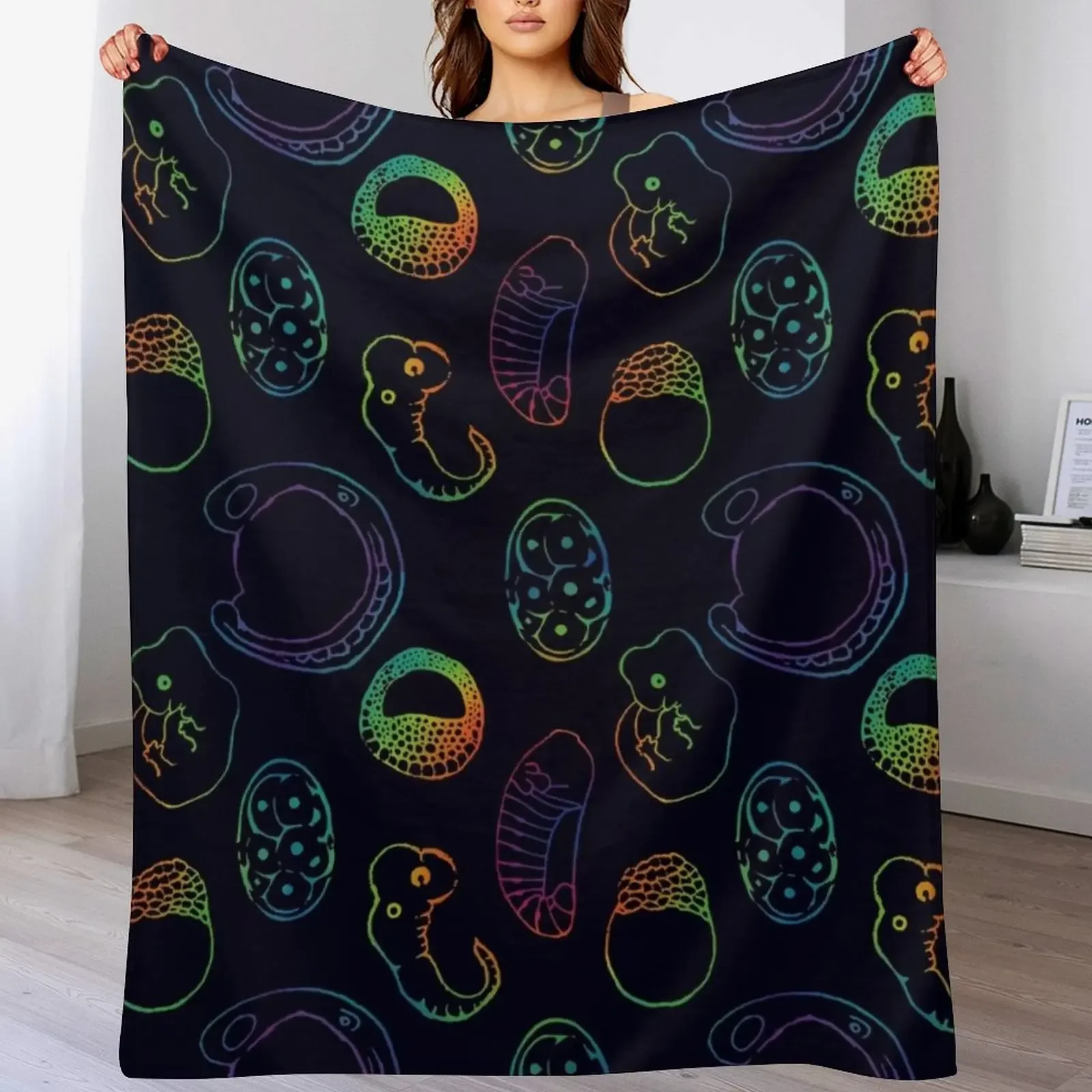 

Developmental biology Throw Blanket Soft Breathable Blanket for Night Sleeping