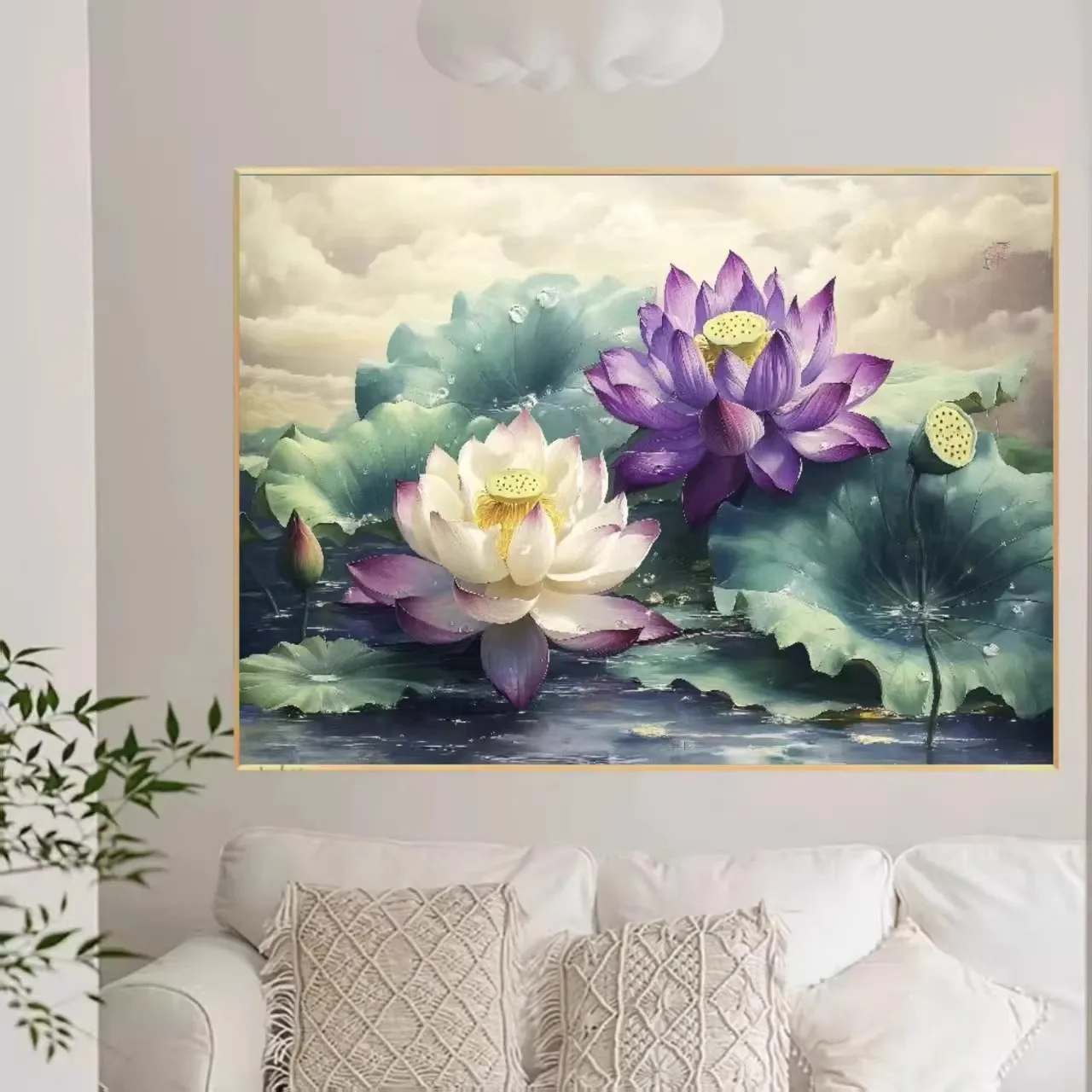 

Наборы для вышивания крестиком Lotus 9CT 11CT в китайском стиле с принтом, нитки, иглы, наборы для рукоделия, декор для дома, поделки