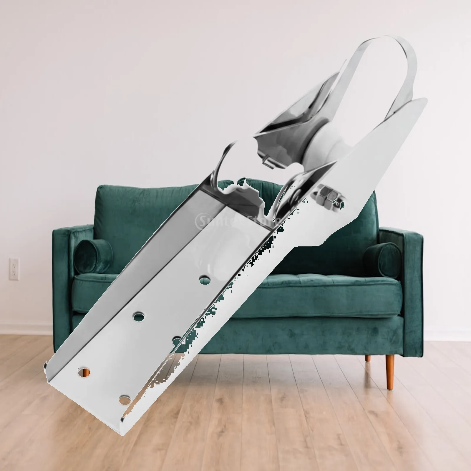 Marine Hardware Polished Silver Deck-Mounted Anchor Bracket Rigid
