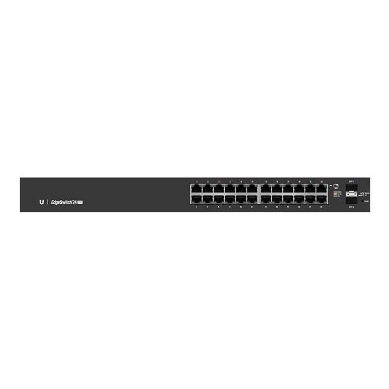 Ubiquiti Networks ES-24-LITE Edge Switch 24 Gigabit RJ45 Ports, Mounts, DC Power