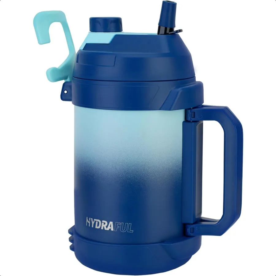 

Gallon Water Bottle 128 oz Large Insulated Stainl Steel Sports Water Jug Large Triple Wall Vacuum Insulation Water BottleKeeps