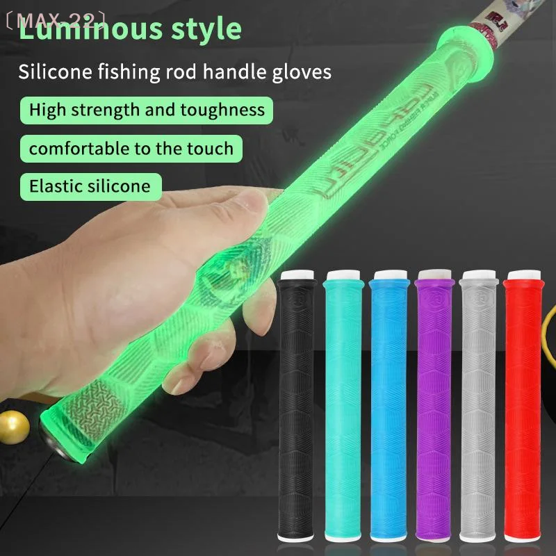 〔MAX-22〕Silicone Fishing Rod Handle Wrap Replaceable Universal Anti-slip Grips Cover Non Slip Multifunctional Hand Pole Grips