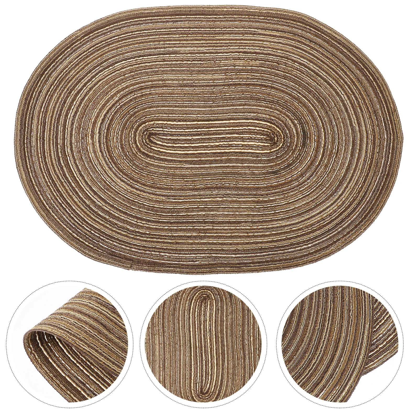 المنسوجة تحديد الموقع المنسوجة يدويا أدوات المائدة حصيرة مقاومة للحرارة ريفي مزرعة الطعام وسادة قابلة لإعادة الاستخدام أدوات المائدة وسادة معزول