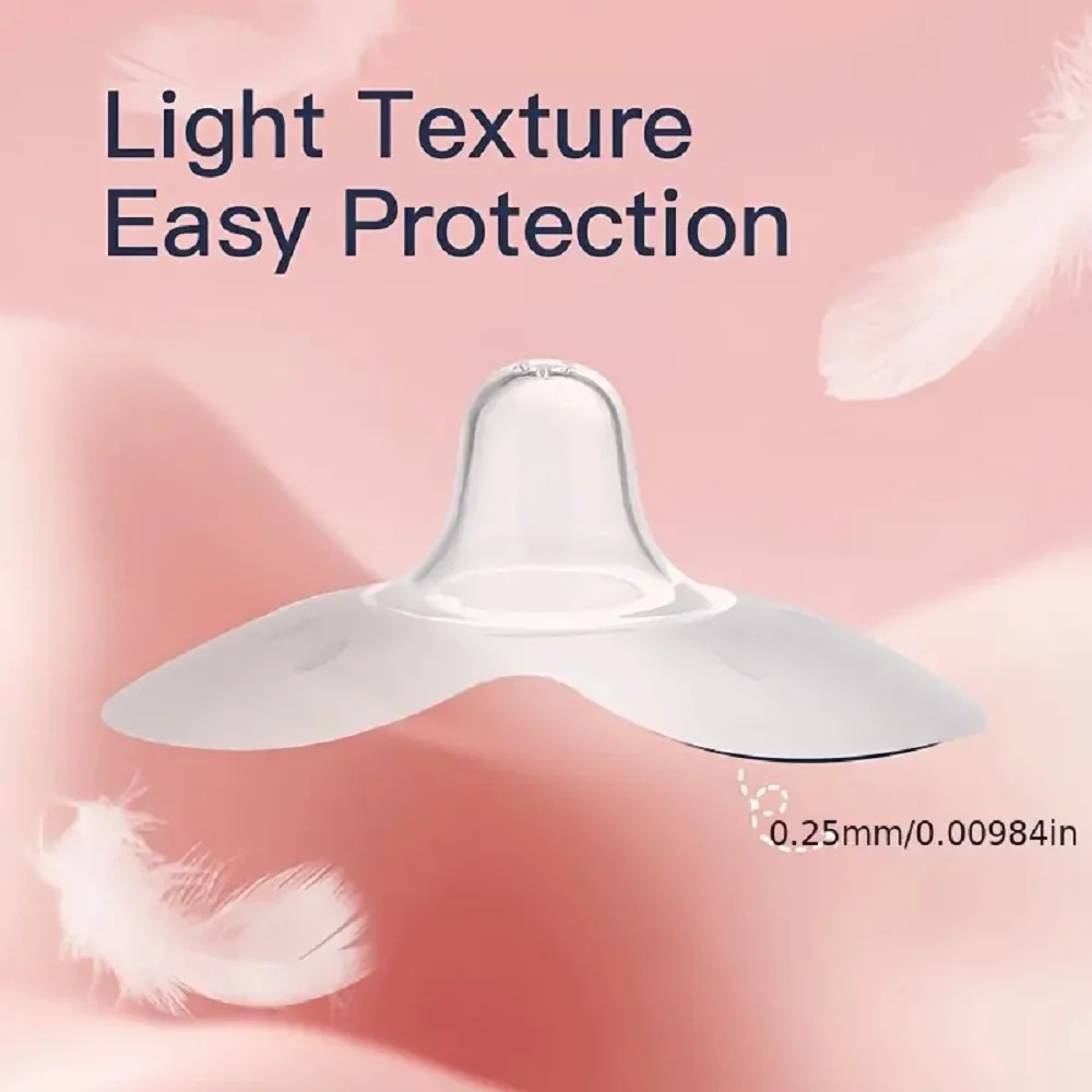 2Pcs Silicone Breastfeeding Nipple Protectors Feeding Mother Nipple Shields Protection Cover Soft Milk Feeding Nursing Shield image 5