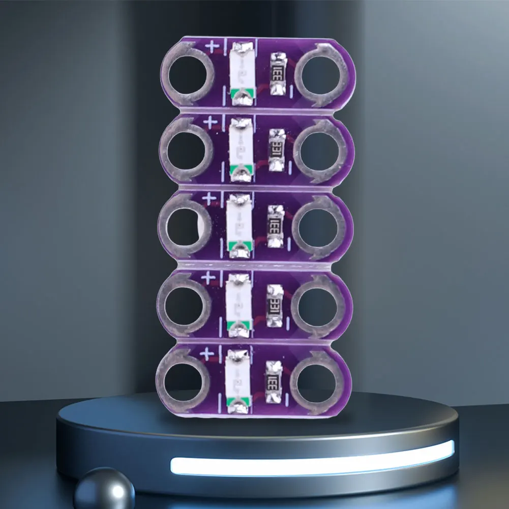 5er-Pack LilyPad Sewable Wearable LED Rot/Weiß/Gelb/Blau/Grün Lichtmodul für Arduino IDE E-Textiles Wearable Projects