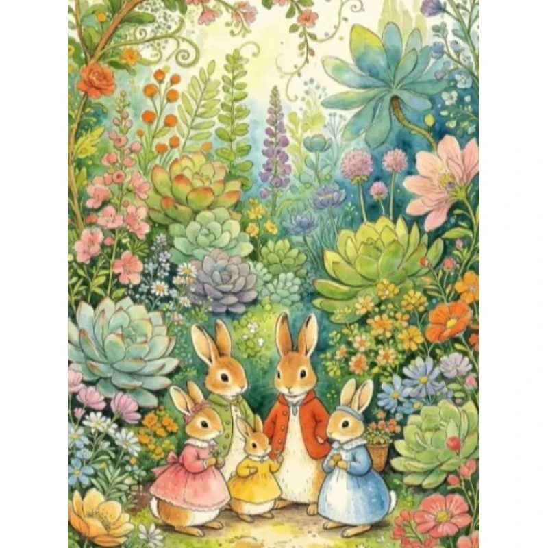 500/1000/1200/2000PCS Jigsaw Puzzle Rabbit Anime African Portrait Figure For Adults Great Weekend Relaxation And Family Fun