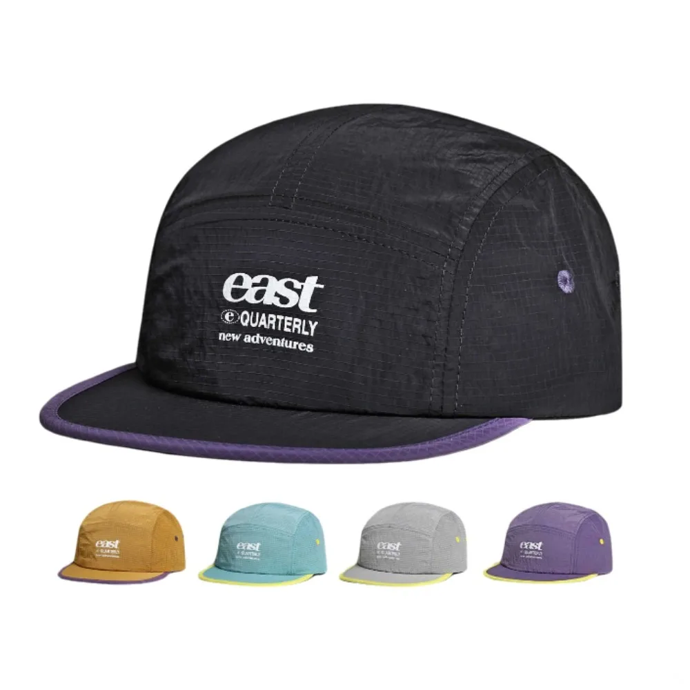 Color Block Short Brim Cap Quick-Dry Woven Mesh Fabric Unisex for Men Women Perfect for Outdoor Running Cycling and Fashion