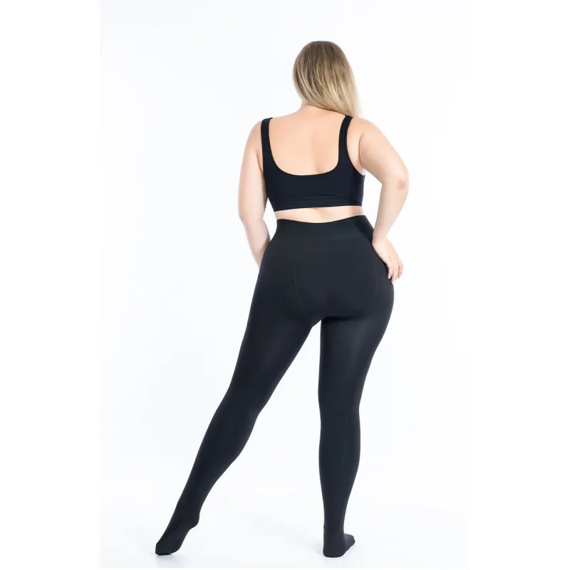 Leggings invernali per donna Leggins caldi Leggings in tinta unita Leggings da donna a vita alta pantaloni Skinny elastici Dropshipping