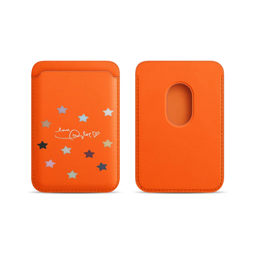 Stars Sky INS Leder-Kartenetui Handyhülle Magnetische Hülle Geeignet für Alle iPhones für Magsafe Karten-Handy-Rückentasche – Detail 6