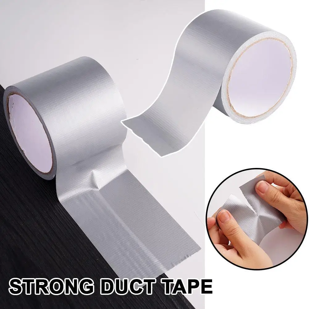 1pcs 10m Thickening Sticky Cloth Duct Tape Waterproof Windproof Gray Single-sided Repair Wear-resistant Industrial Adhesive Tap