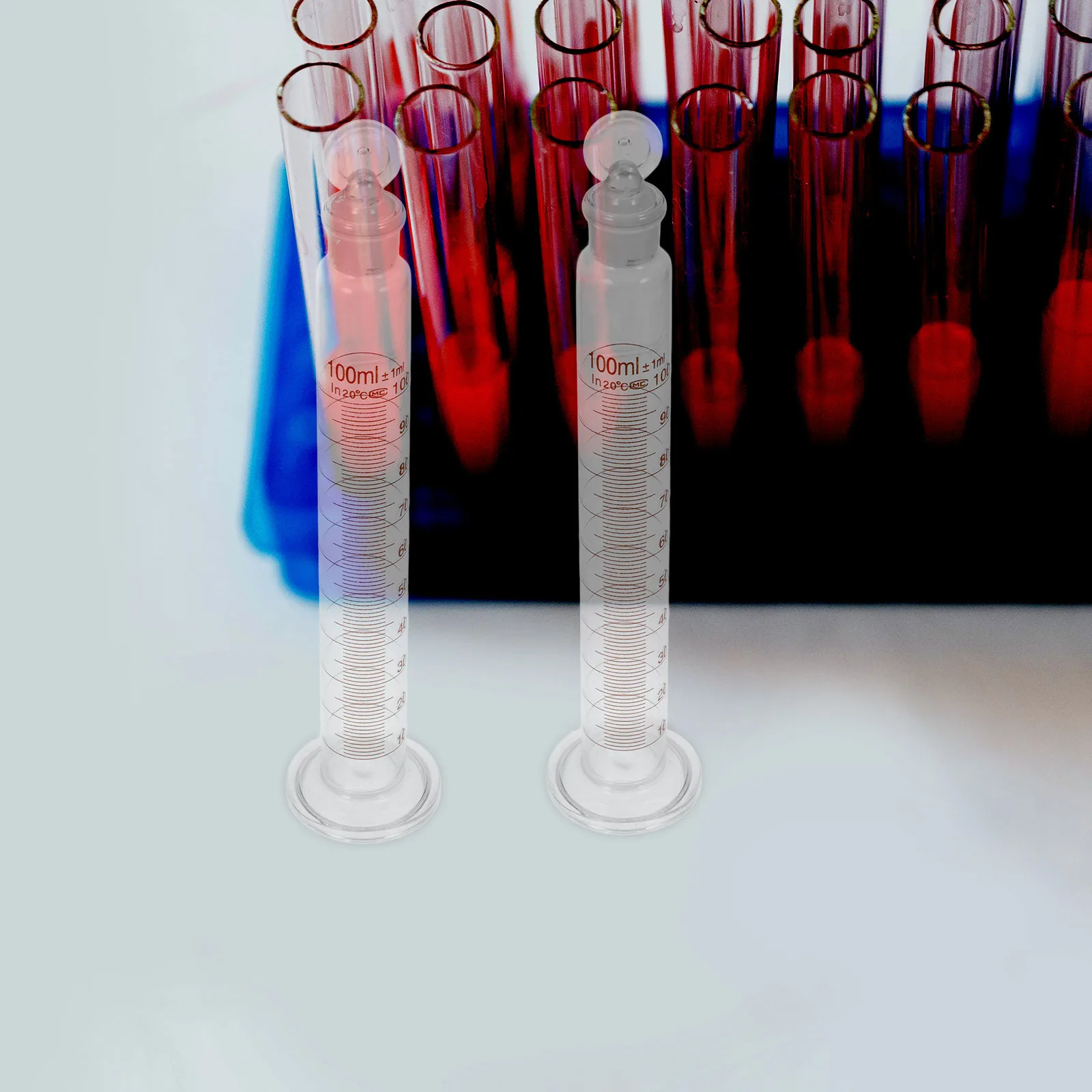 

1Pcs Graduated Glass Measuring Cylinder Durable Hard Glass Cylinder Stoppered Liquid Leak Proof Accurate Scale for Experiment