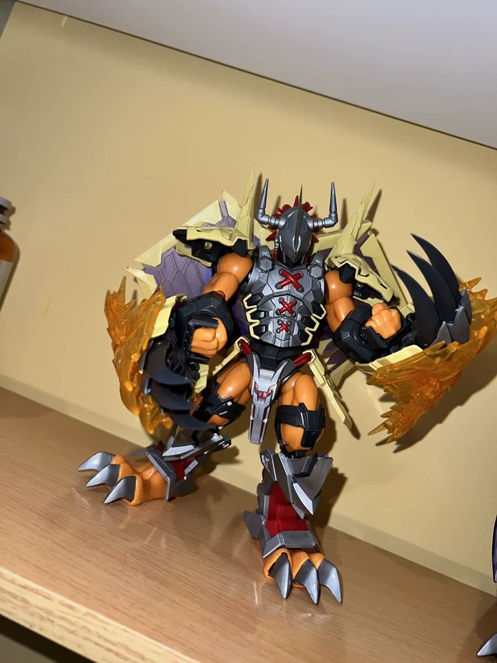 New Anime Digimon Greymon Battle Upgraded Version With Special Effects Parts DIY Assembled Model Ornaments Collectible Toy Gifts