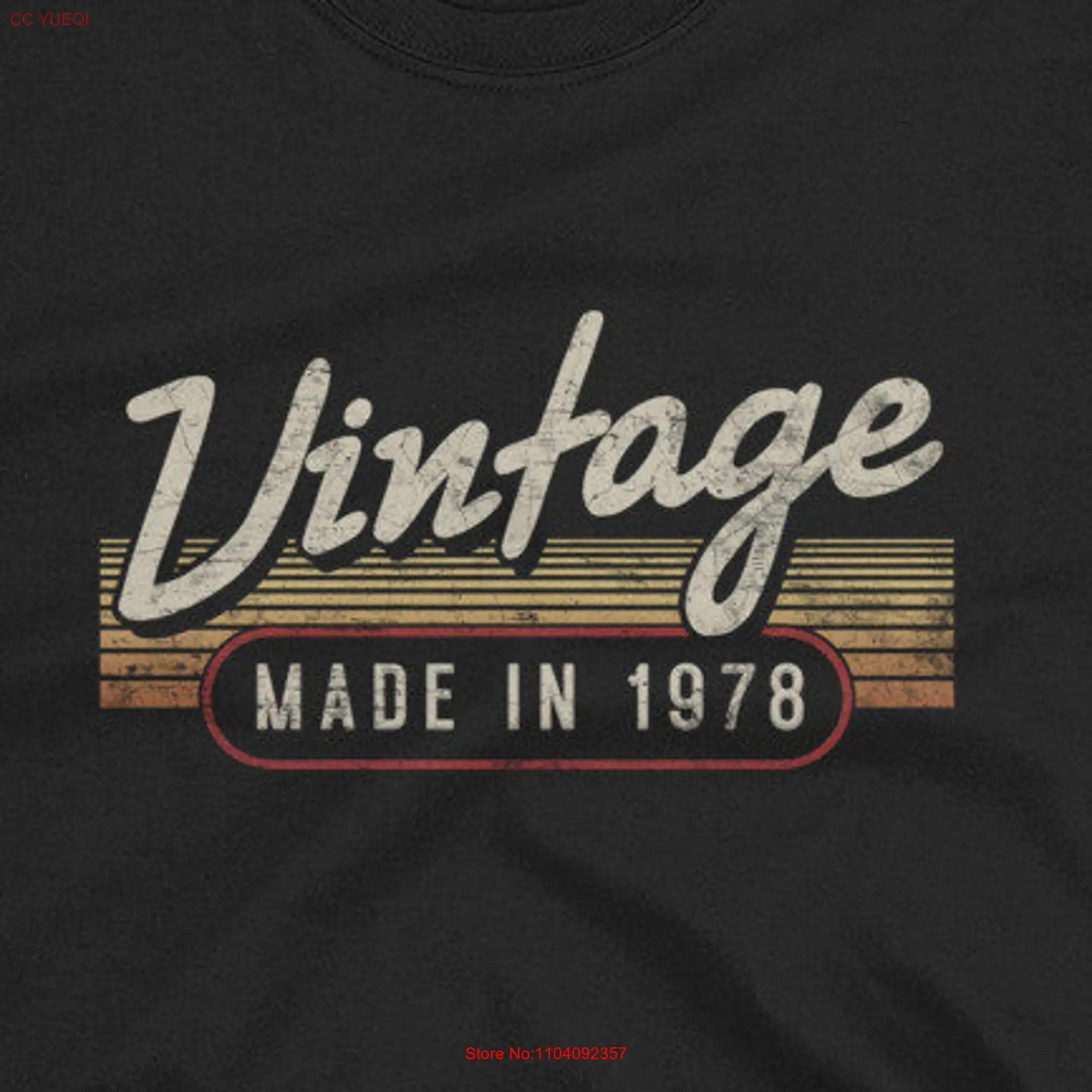 41st Birthday T Shirt s Forty One Vintage Funny Retro Party Cool 41 Made In 1978 long or short sleeves